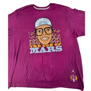 Jordan Son of Mars T-Shirt Mens 3XL Maroon Spike Lee Mars Blackmon Graphic Tee